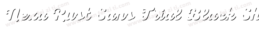 Nexa Rust Sans Trial Black Shadow字体转换